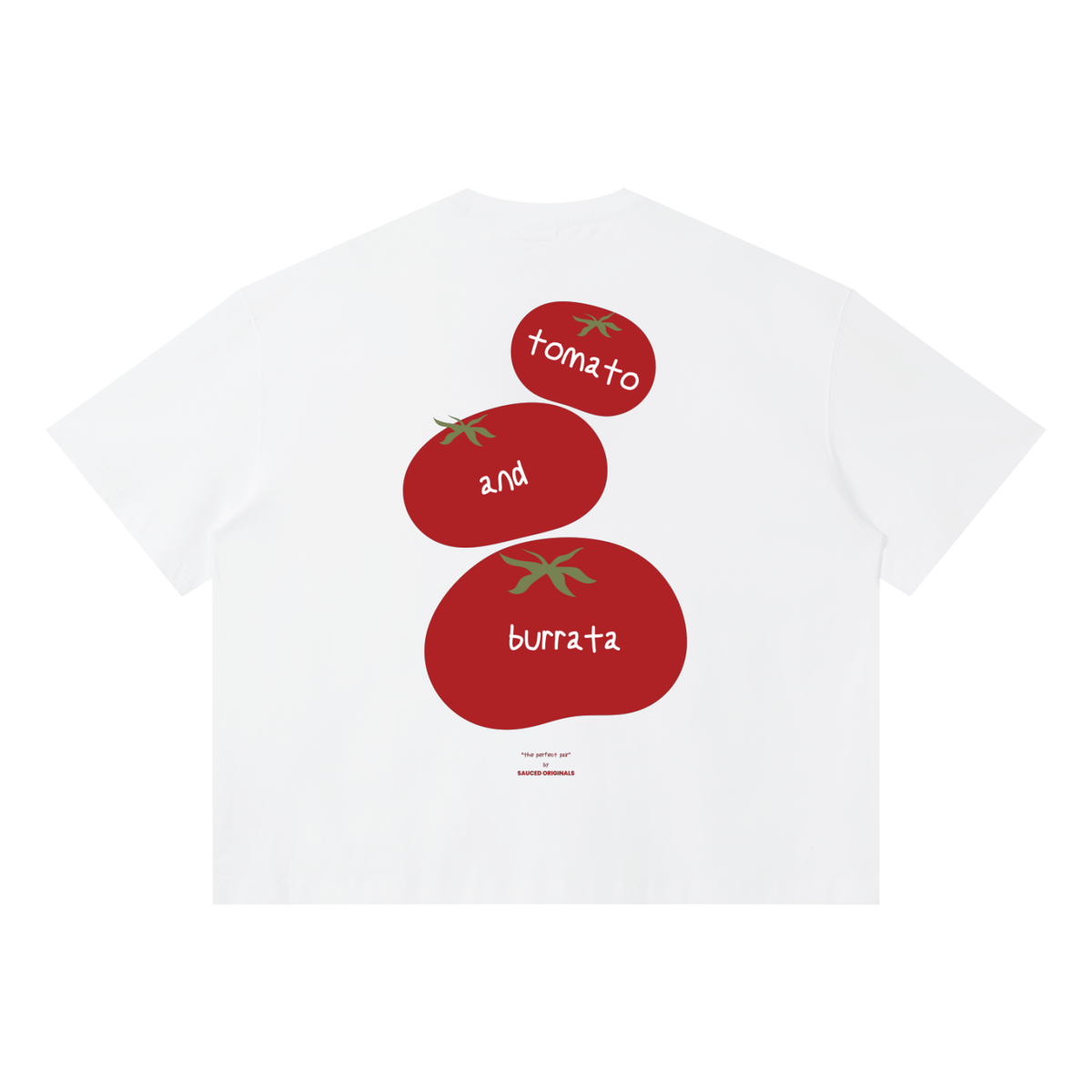'tomato and burrata' boxy tee