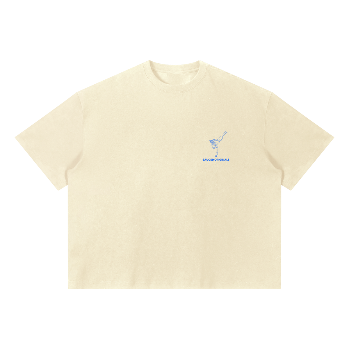 'pasta + wine' boxy tee