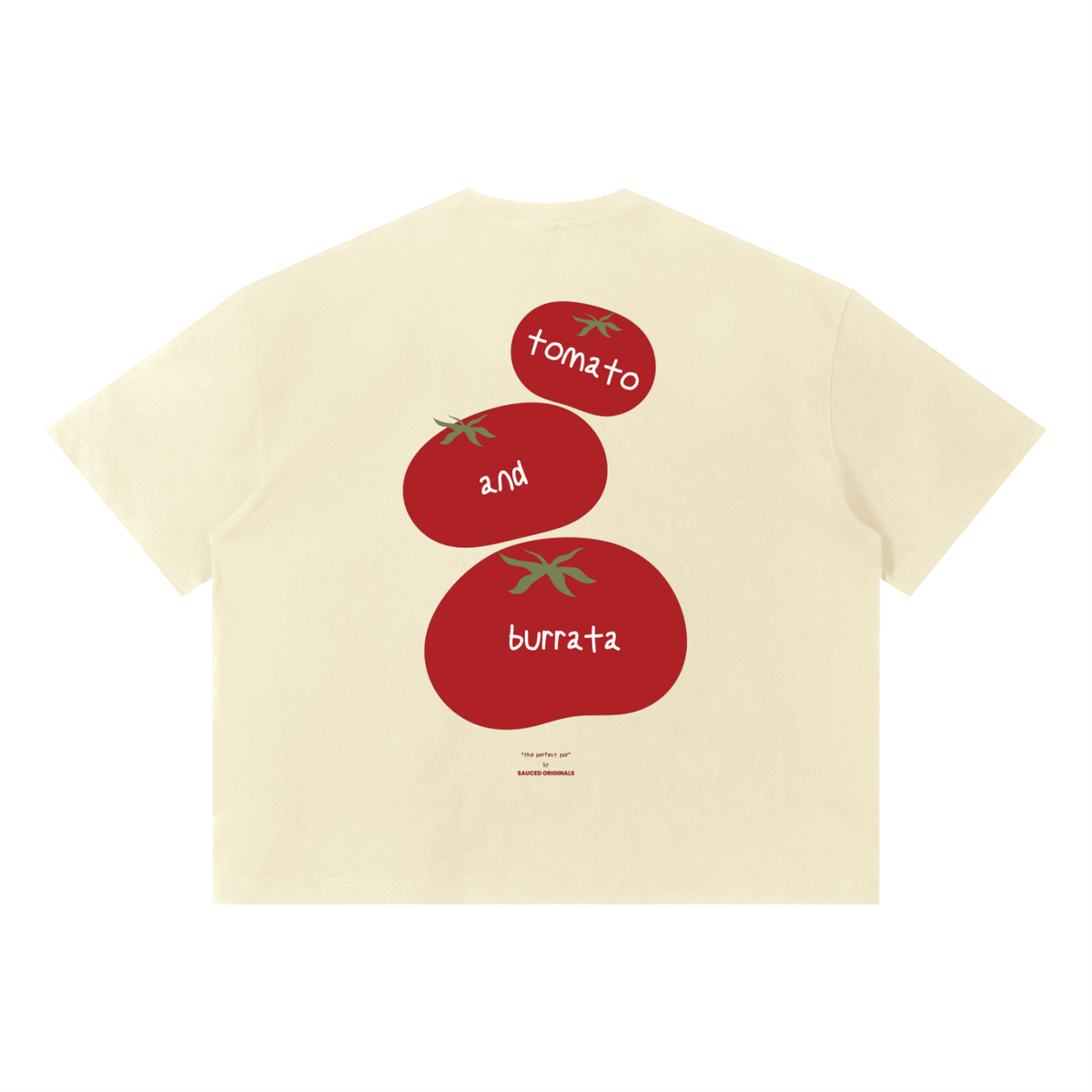 'tomato and burrata' boxy tee