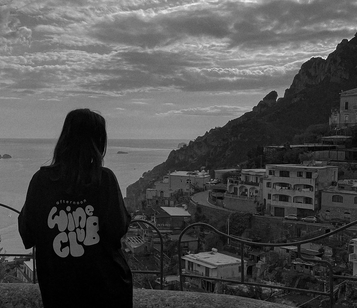 'afternoon wine club' tee