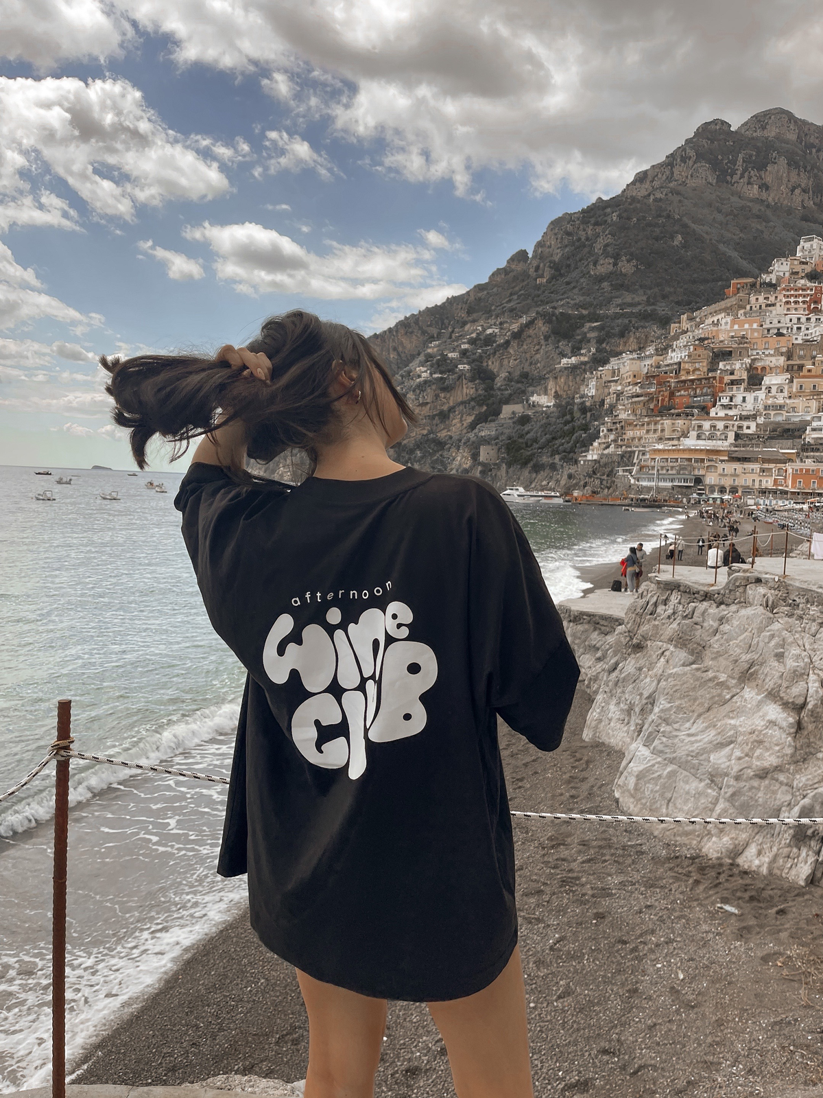 'afternoon wine club' tee
