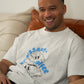 'croissant + coffee' drop shoulder tee