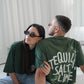 'tequila, salt, lime' drop shoulder tee