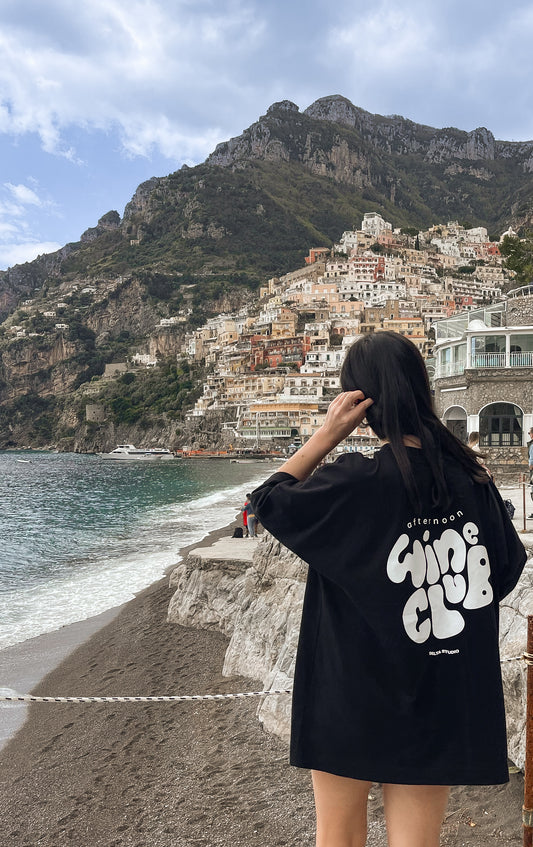 'afternoon wine club' tee