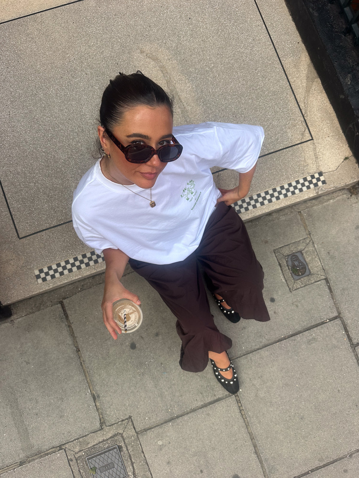 'life happens, pasta helps' boxy tee