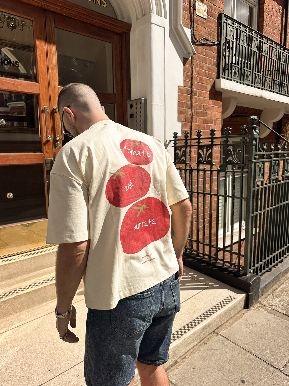 'tomato and burrata' boxy tee