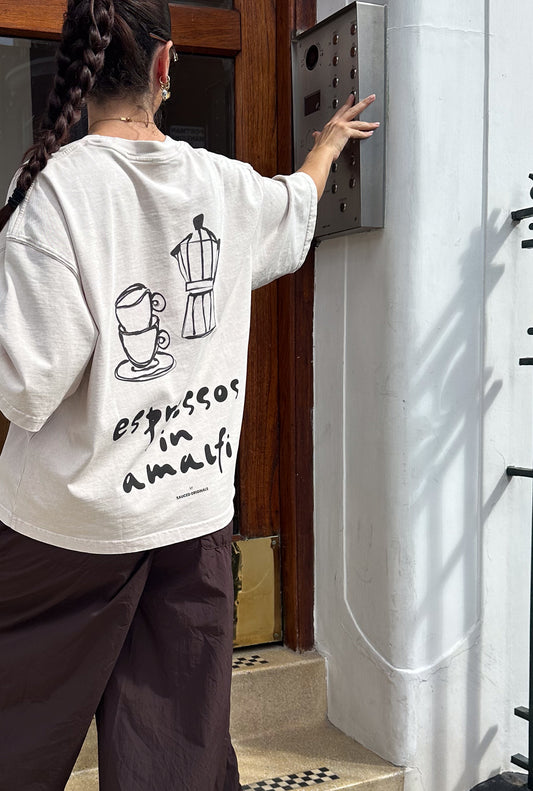 'espressos in amalfi' boxy tee