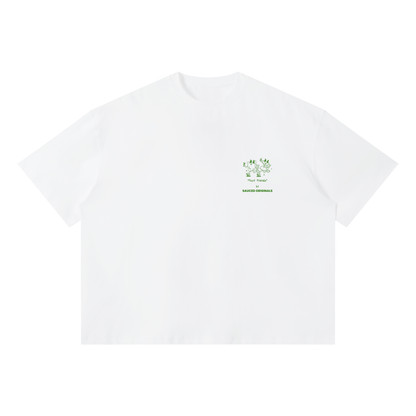 'life happens, pasta helps' boxy tee