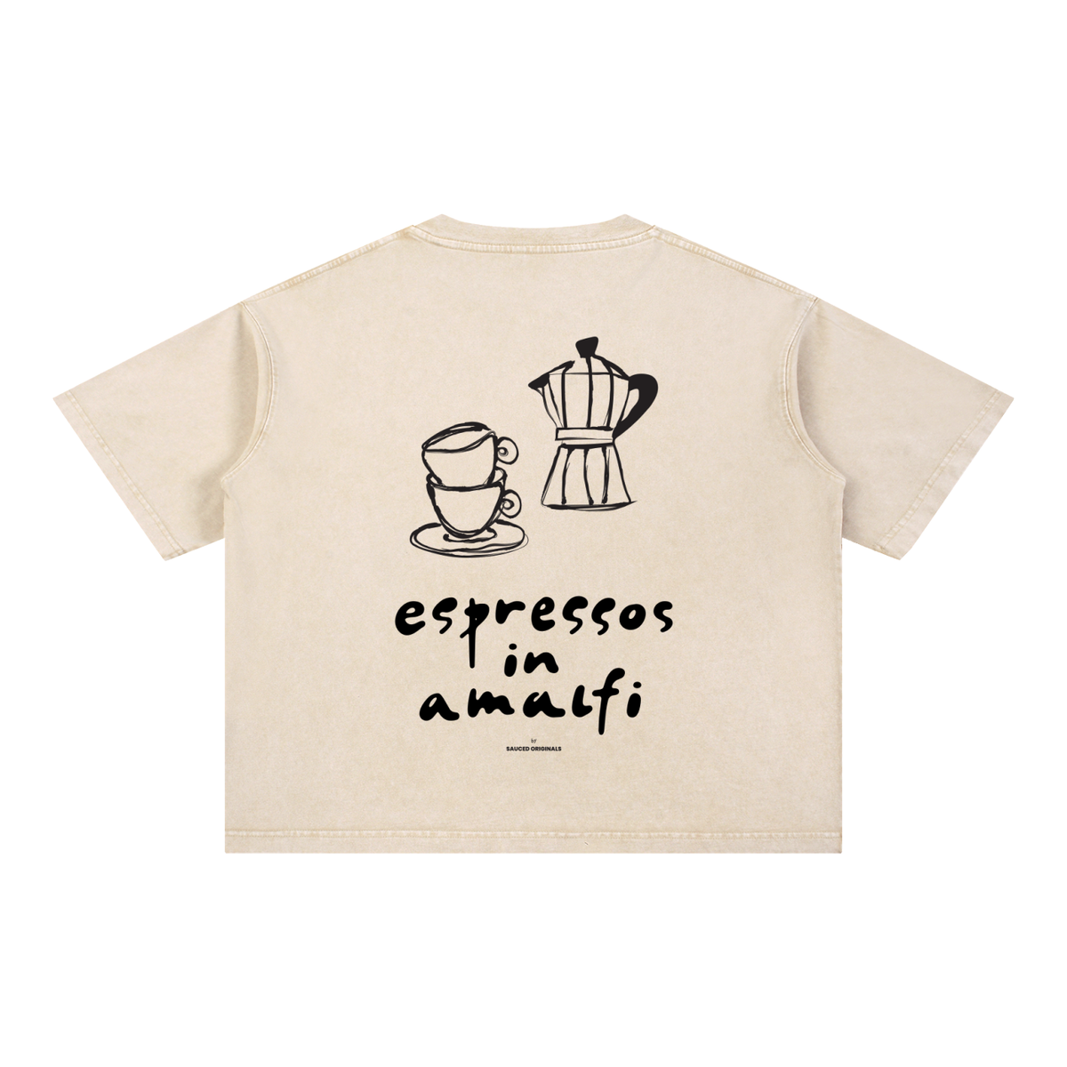 'espressos in amalfi' boxy tee
