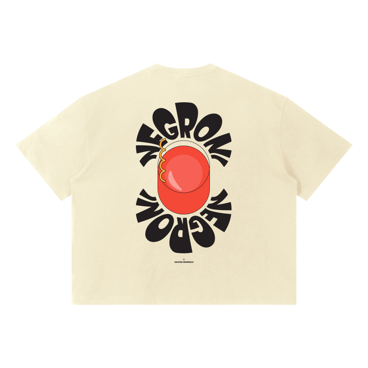 'negroni' cocktail boxy tee